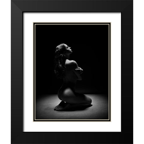Under The Light Black Modern Wood Framed Art Print with Double Matting by Yang, James