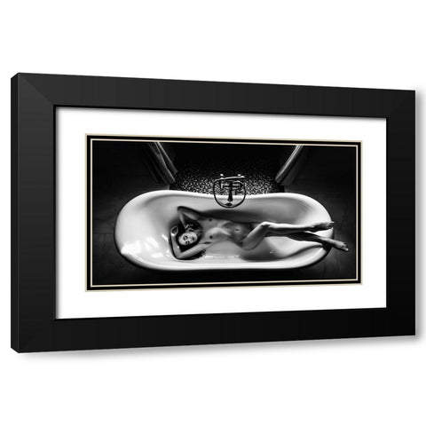 Untitled Black Modern Wood Framed Art Print with Double Matting by Valasek, Patrik