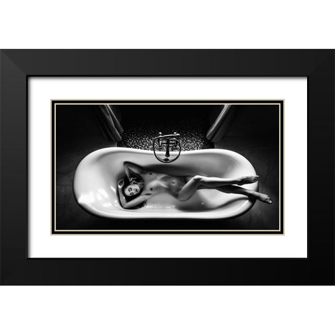 Untitled Black Modern Wood Framed Art Print with Double Matting by Valasek, Patrik