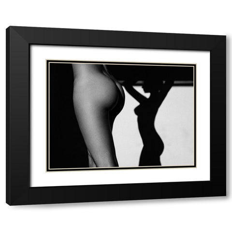 Sensual Beauty Black Modern Wood Framed Art Print with Double Matting by Krystynek MQEP, Martin