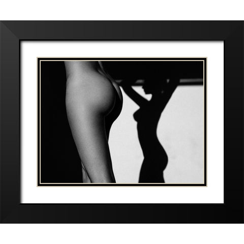 Sensual Beauty Black Modern Wood Framed Art Print with Double Matting by Krystynek MQEP, Martin