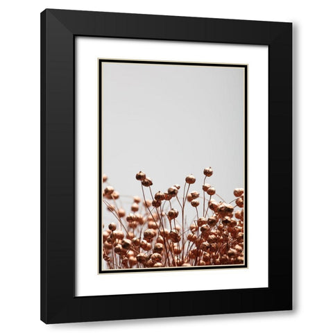 Dried Grass Copper 03 Black Modern Wood Framed Art Print with Double Matting by 1x Studio III