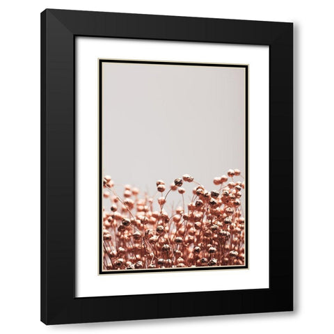 Dried Grass Copper 04 Black Modern Wood Framed Art Print with Double Matting by 1x Studio III
