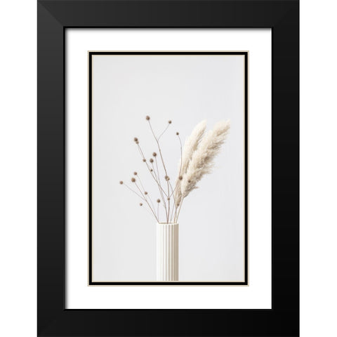 Thistle a Pampas 01 Black Modern Wood Framed Art Print with Double Matting by 1x Studio III