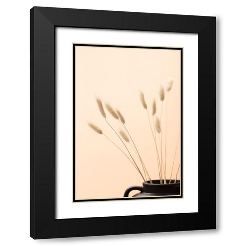 Bunny Grass Peach 01 Black Modern Wood Framed Art Print with Double Matting by 1x Studio III