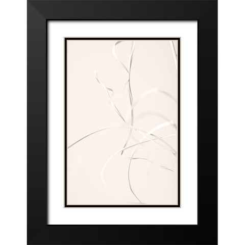 Dried Grass Light Beige 02 Black Modern Wood Framed Art Print with Double Matting by 1x Studio III