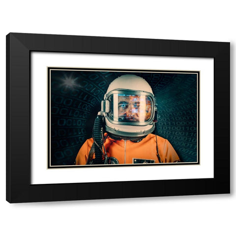 Project X Black Modern Wood Framed Art Print with Double Matting by Kleiner, Petr