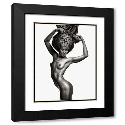 Awakening. Flowers Series. Black Modern Wood Framed Art Print with Double Matting by Nazarov, Mark