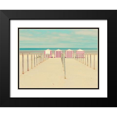 Untitled Black Modern Wood Framed Art Print with Double Matting by Della Latta, Massimo