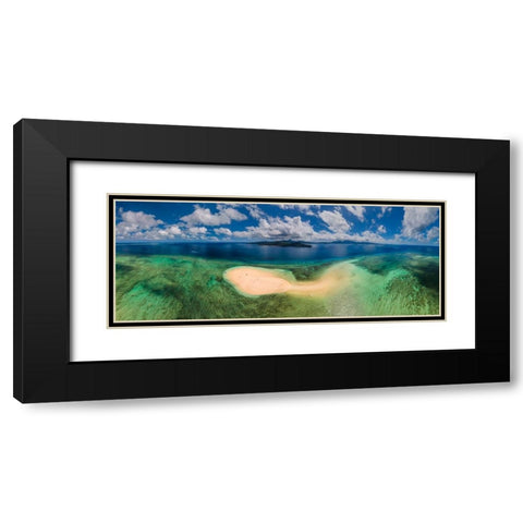 Aerial Panoramic View From Sazilac Black Modern Wood Framed Art Print with Double Matting by Gabriel, Barathieu