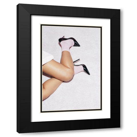 Pink Dreams #02 Black Modern Wood Framed Art Print with Double Matting by 1x Studio III