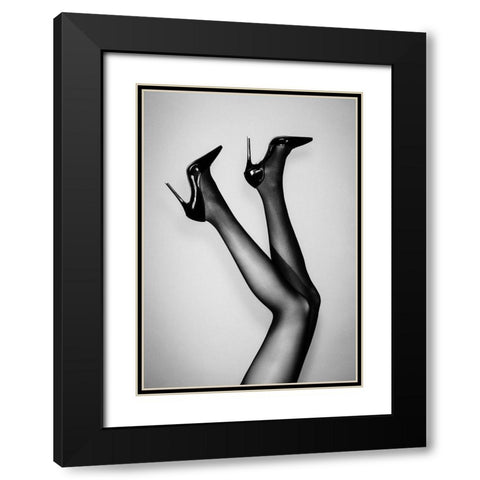 Kick up Your Heels #03 Black Modern Wood Framed Art Print with Double Matting by 1x Studio III