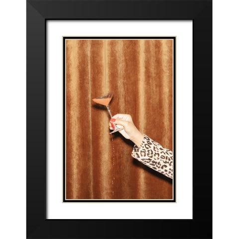 Heres To Now #01 Black Modern Wood Framed Art Print with Double Matting by 1x Studio III