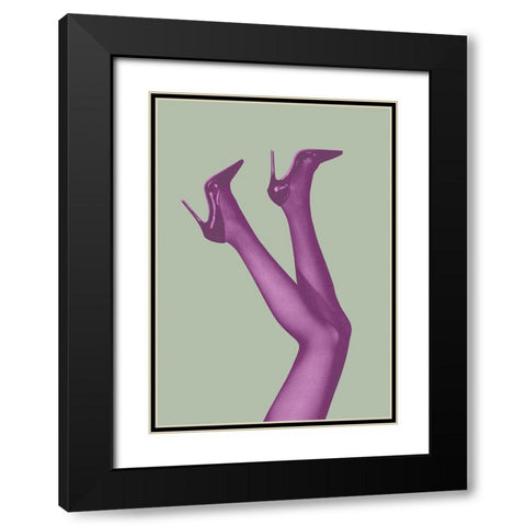 Kick Up Your Heels #04 Black Modern Wood Framed Art Print with Double Matting by 1x Studio III