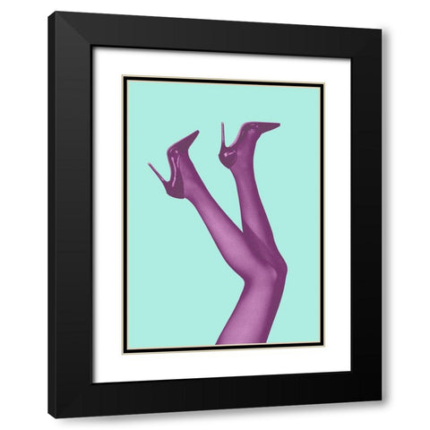 Kick Up Your Heels #06 Black Modern Wood Framed Art Print with Double Matting by 1x Studio III