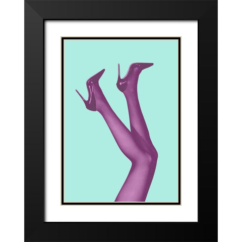 Kick Up Your Heels #06 Black Modern Wood Framed Art Print with Double Matting by 1x Studio III