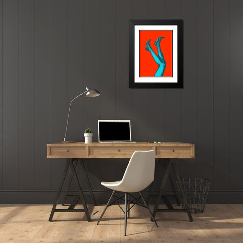 Kick up Your Heels #07 Black Modern Wood Framed Art Print with Double Matting by 1x Studio III