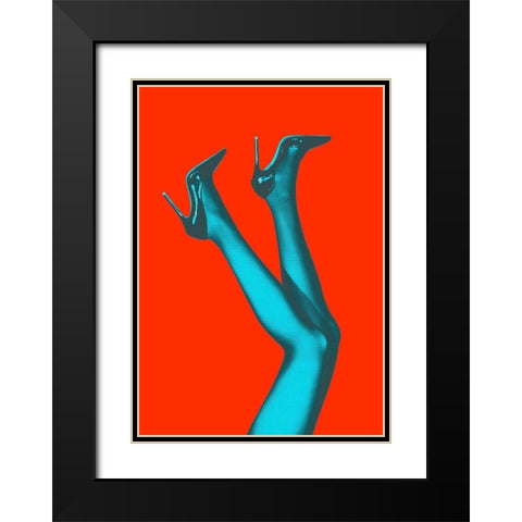 Kick up Your Heels #07 Black Modern Wood Framed Art Print with Double Matting by 1x Studio III