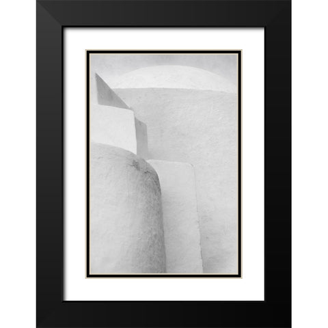 Shades Of White Black Modern Wood Framed Art Print with Double Matting by Digalakis, George
