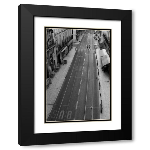 Untitled Black Modern Wood Framed Art Print with Double Matting by Coelho, Fernando