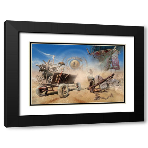 Pc_V0721 Black Modern Wood Framed Art Print with Double Matting by Penchev, Radoslav