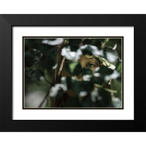 Ma Io Saraandsup2; La Stessa Black Modern Wood Framed Art Print with Double Matting by Anghileri, Marina