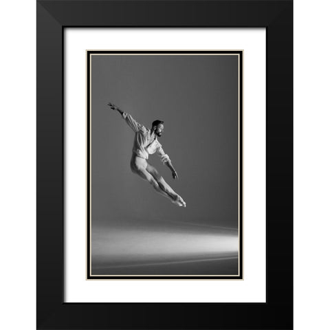 Portrait Of Kamil Black Modern Wood Framed Art Print with Double Matting by Irma Ricci, Monica