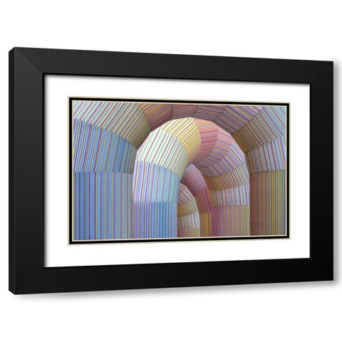Arches Of Creativity Black Modern Wood Framed Art Print with Double Matting by Pearson, Wayne
