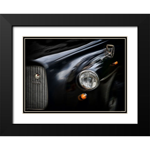 Past Speeds Black Modern Wood Framed Art Print with Double Matting by Corte, Raffaele