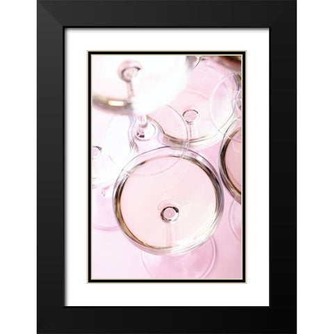 Champagne tower_2 Black Modern Wood Framed Art Print with Double Matting by 1x Studio III