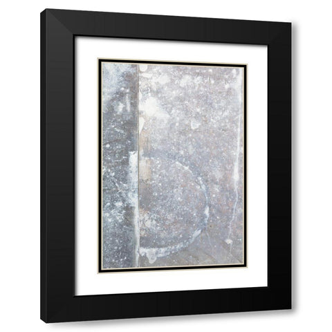 Sheet Metal Wall_3 Black Modern Wood Framed Art Print with Double Matting by 1x Studio III