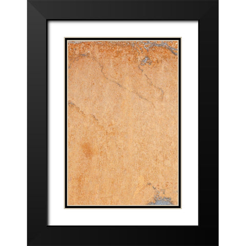 Orange wall Black Modern Wood Framed Art Print with Double Matting by 1x Studio III