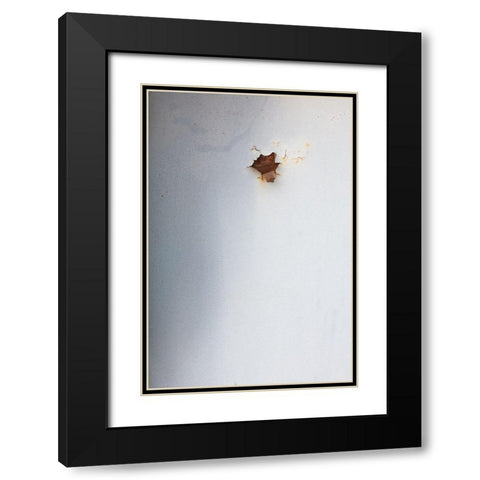 Hole in the wall Black Modern Wood Framed Art Print with Double Matting by 1x Studio III