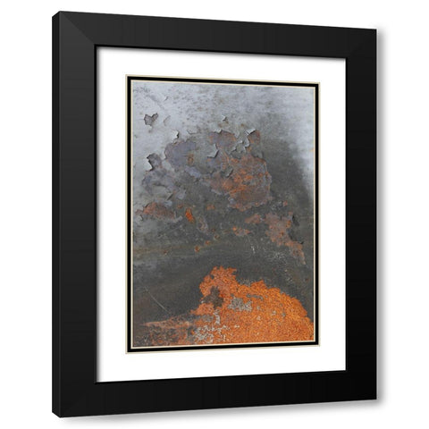 Corrugated Iron_5 Black Modern Wood Framed Art Print with Double Matting by 1x Studio III