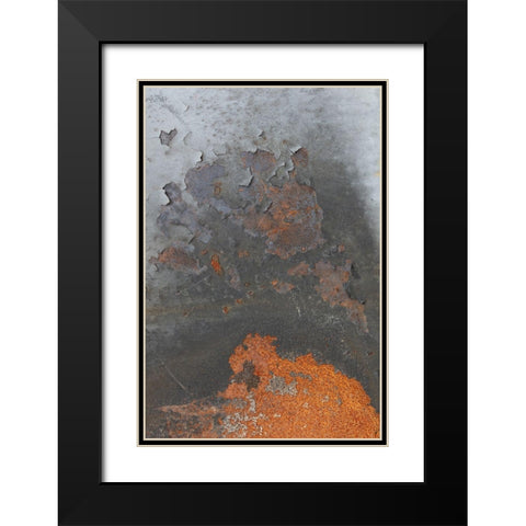 Corrugated Iron_5 Black Modern Wood Framed Art Print with Double Matting by 1x Studio III