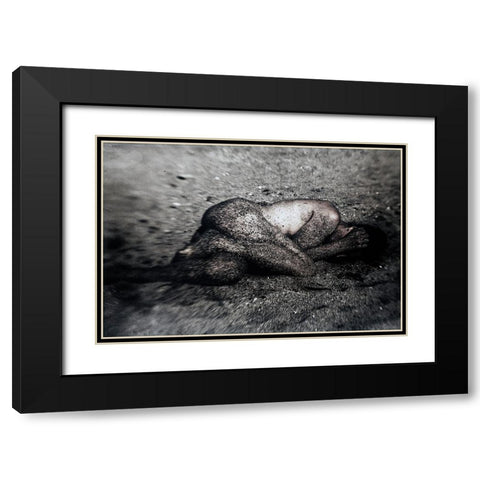 Mixing Black Modern Wood Framed Art Print with Double Matting by Bousca, Bogdan