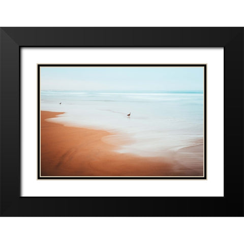 The Beach Black Modern Wood Framed Art Print with Double Matting by Lichtbildidealisten