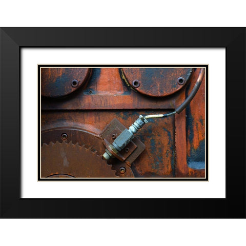 Rust Black Modern Wood Framed Art Print with Double Matting by Wakefield, Tanner