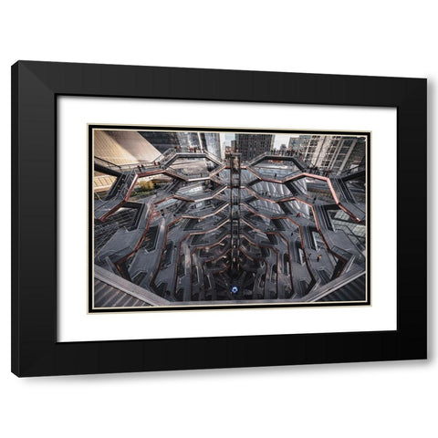 Wide Vessel Black Modern Wood Framed Art Print with Double Matting by Tagliarino, Marco