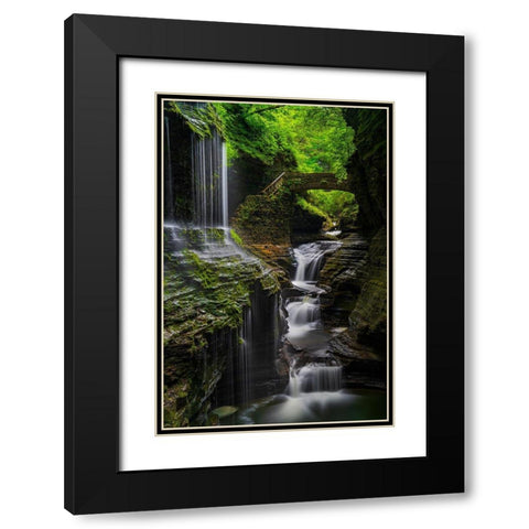 The Elven Kingdom Black Modern Wood Framed Art Print with Double Matting by Ghosh, Tanumoy