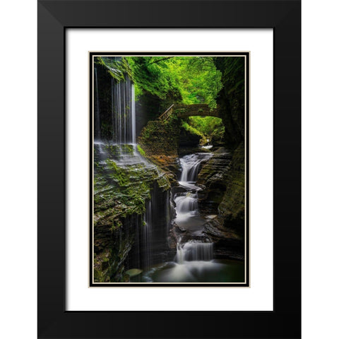 The Elven Kingdom Black Modern Wood Framed Art Print with Double Matting by Ghosh, Tanumoy