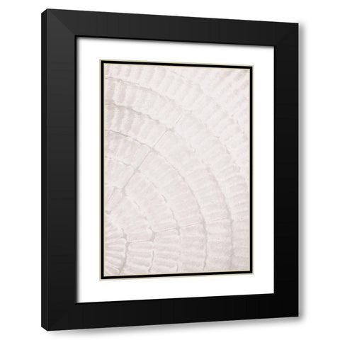 Pattern plate_beige_2 Black Modern Wood Framed Art Print with Double Matting by 1x Studio III