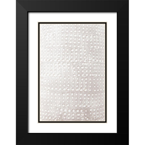 Pattern Clay_1 Black Modern Wood Framed Art Print with Double Matting by 1x Studio III