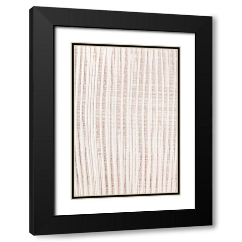 Clay Pattern Black Modern Wood Framed Art Print with Double Matting by 1x Studio III