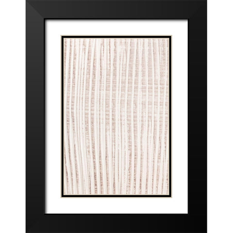 Clay Pattern Black Modern Wood Framed Art Print with Double Matting by 1x Studio III