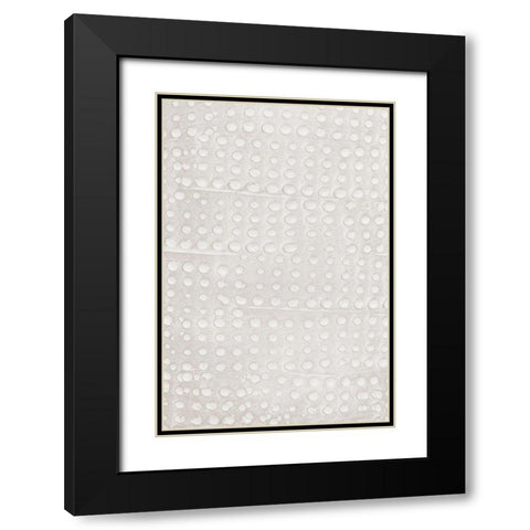 Clay Pattern_2 Black Modern Wood Framed Art Print with Double Matting by 1x Studio III
