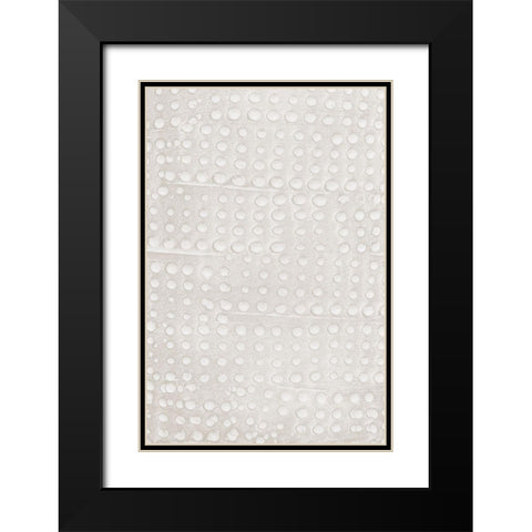 Clay Pattern_2 Black Modern Wood Framed Art Print with Double Matting by 1x Studio III
