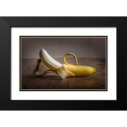 Miss Banana Black Modern Wood Framed Art Print with Double Matting by Coenders, Chris