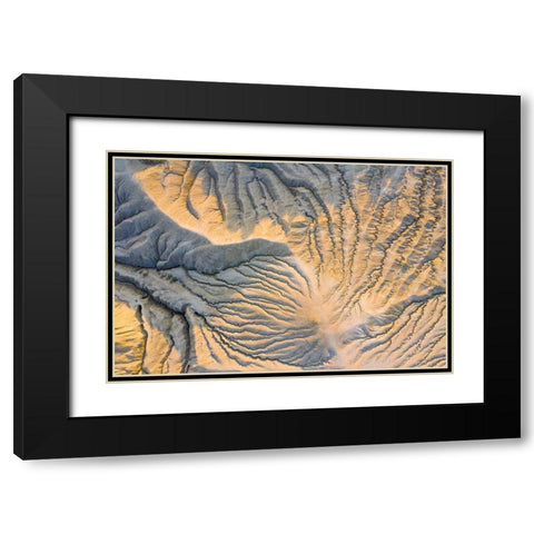 Geological Wonder Black Modern Wood Framed Art Print with Double Matting by Constantin, Lucian