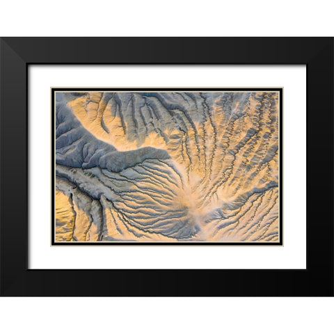 Geological Wonder Black Modern Wood Framed Art Print with Double Matting by Constantin, Lucian